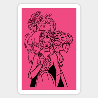 80sGirl outline Magnet